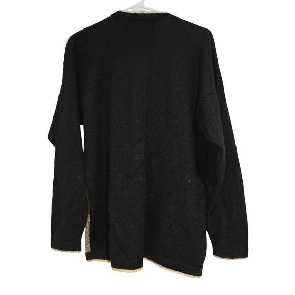 Vintage Royal Inca Imports by Lillian 100% Alpaca Peru Village Scene Cardigan - Picture 2 of 9